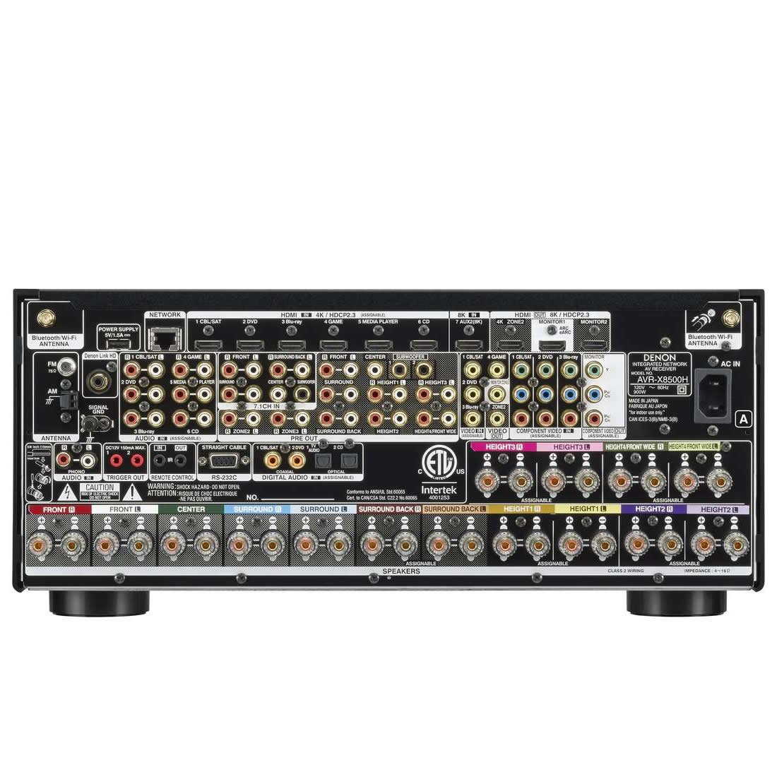 Receiver Denon AVR-X8500HA 13.2 8K - Dolby Atmos - 3D Audio - Imagem 3