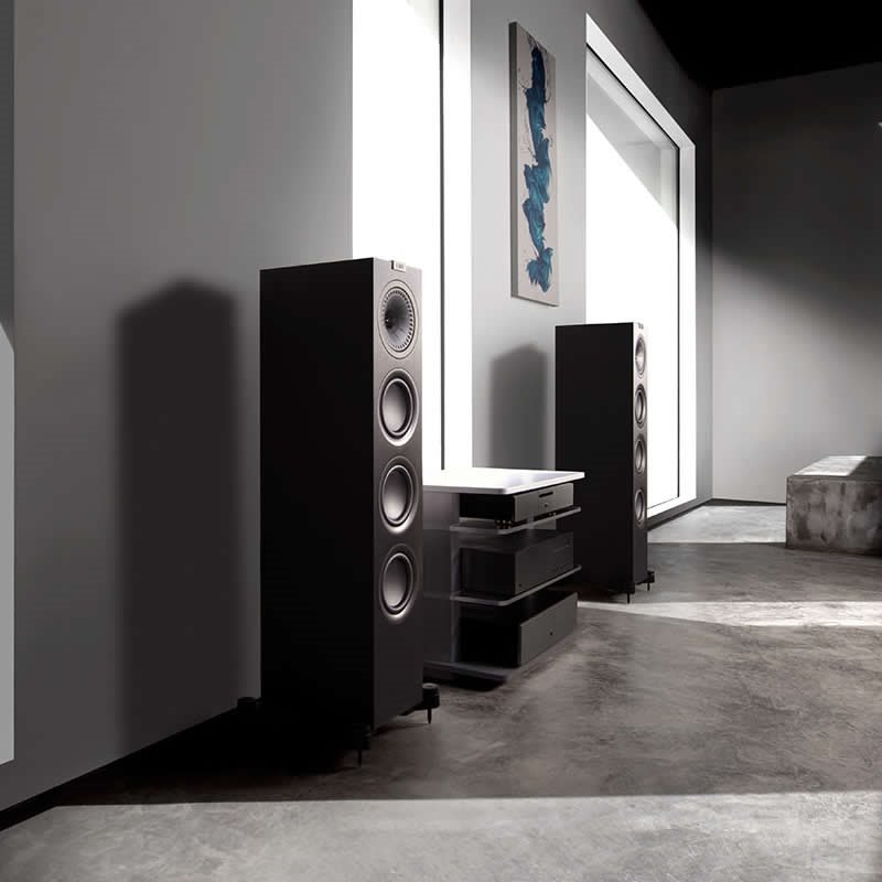 Caixa Torre KEF Q550 Satin Black - Par - Imagem 2