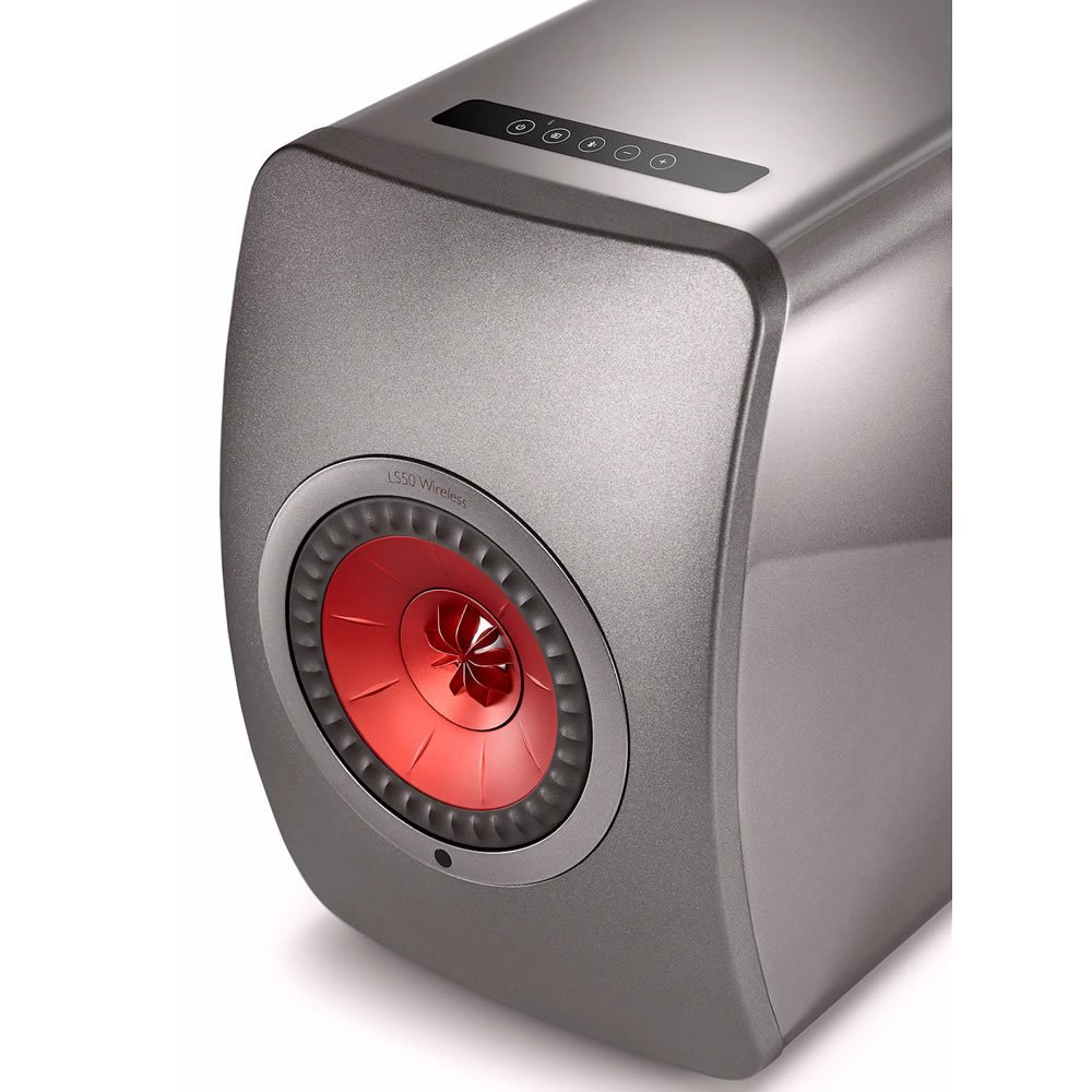 Caixa bookshelf amplificada KEF LS50 Titanium Wireless Bluetooth - Par - Imagem 3