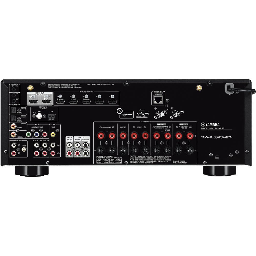 Receiver Yamaha RX-V685 - 7.2 Bluetooth - Dolby Vision - HDR UHD - Imagem 3