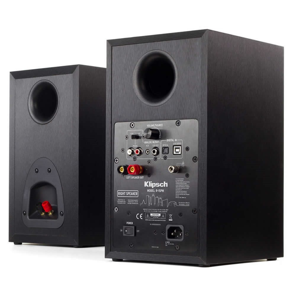Caixa bookshelf amplificada Klipsch R-15PM - Par - Imagem 2