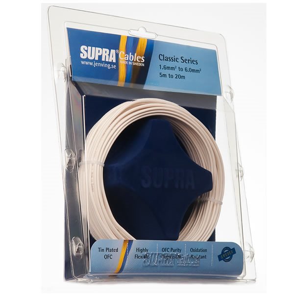 Fio para caixas Supra CLASSIC 2X2,5 WHITE - o metro