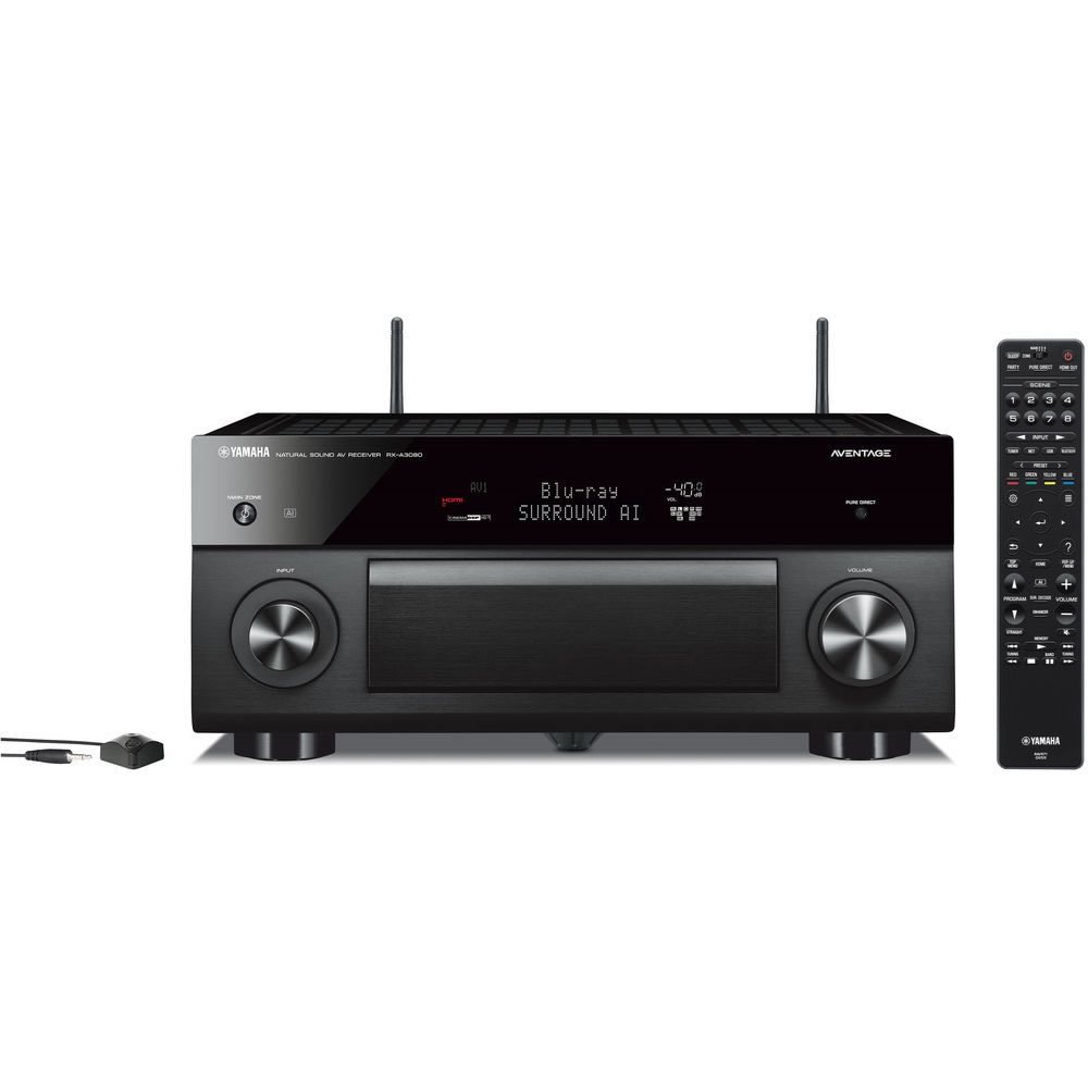 Receiver Yamaha Aventage RX-A3080 9.2 Dolby Atmos Vision DTS: X HDR10 - Bivolt - Imagem 2