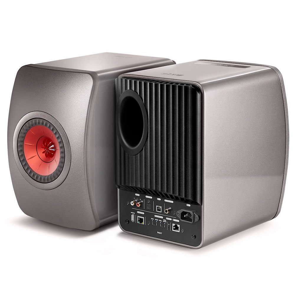 Caixa bookshelf amplificada KEF LS50 Titanium Wireless Bluetooth - Par - Imagem 2