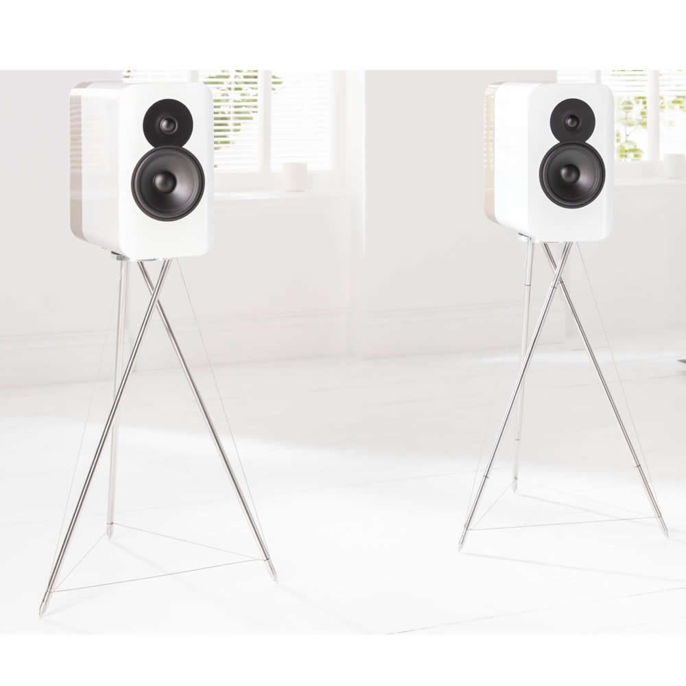 Caixa bookshelf Q Acoustics Concept 300 White + Oak - Par - Imagem 4