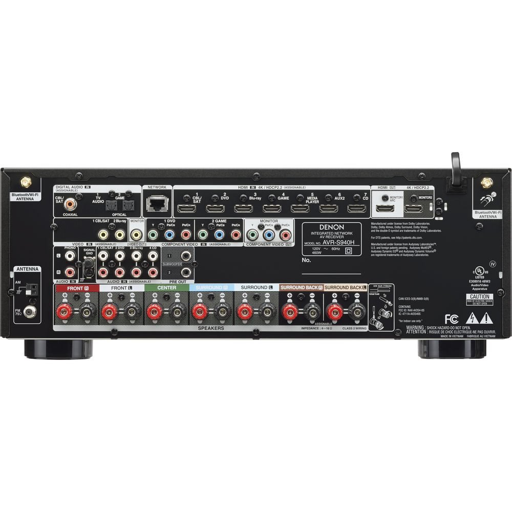 Receiver Denon AVR-S950H 7.2 Ultra HD - Dolby Atmos -Vision - Imagem 3