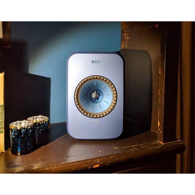 Caixa bookshelf amplificada KEF LSX Wireless Bluetooth Blue - Par - Imagem 3