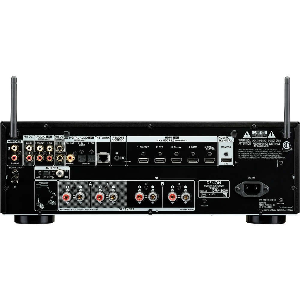 Receiver estéreo Denon DRA-800H HDMI Wifi- Bluetooth - Imagem 3