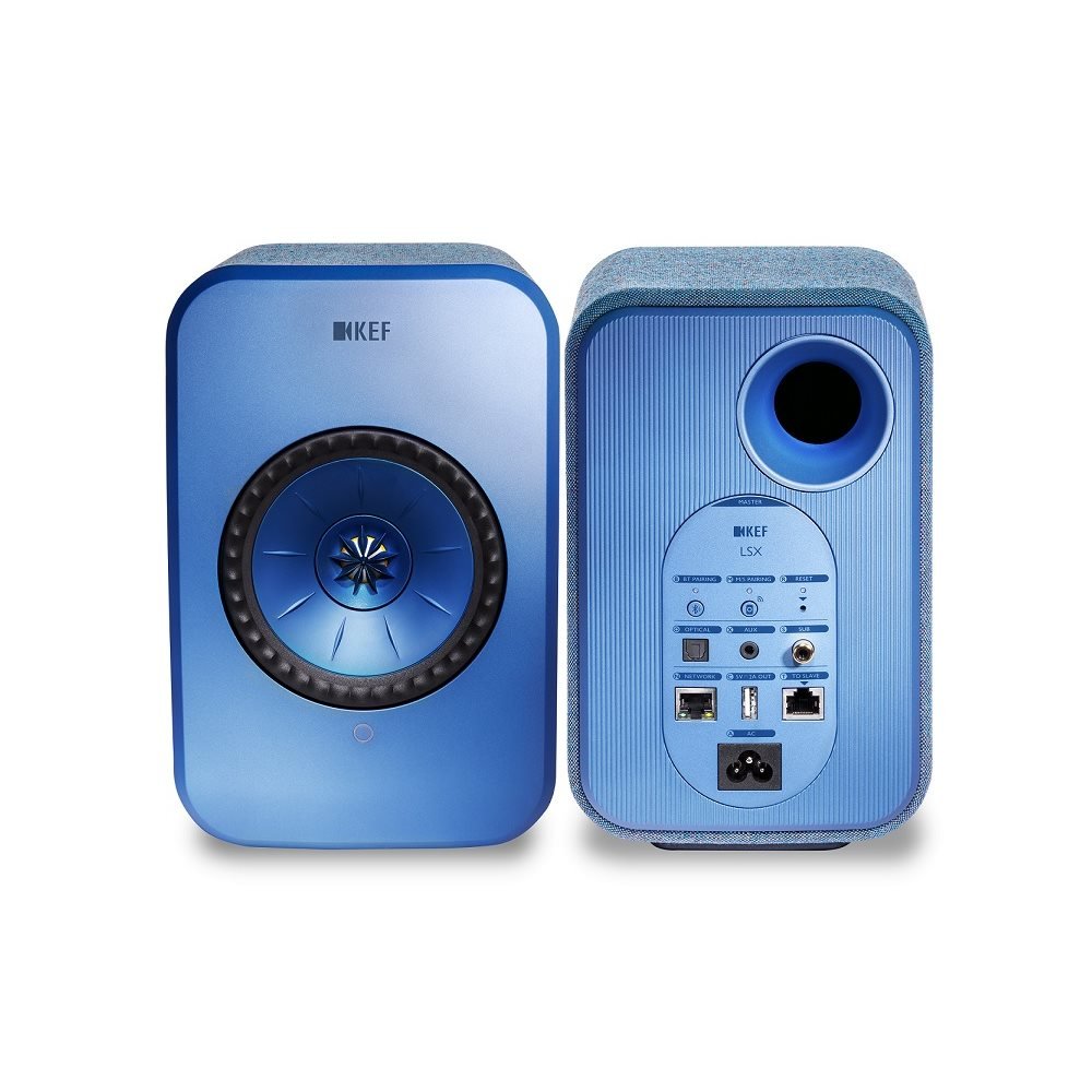 Caixa bookshelf amplificada KEF LSX Wireless Bluetooth Blue - Par - Imagem 2