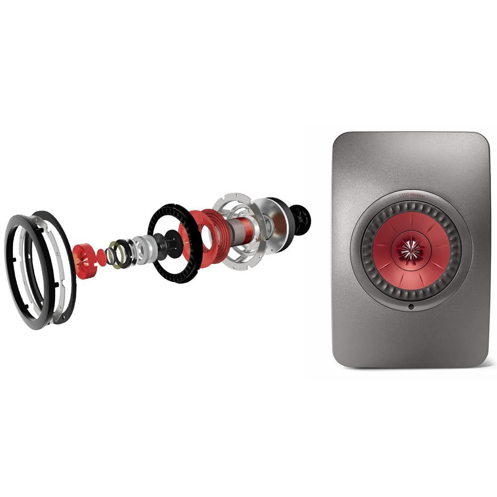 Caixa bookshelf amplificada KEF LS50 Titanium Wireless Bluetooth - Par - Imagem 4