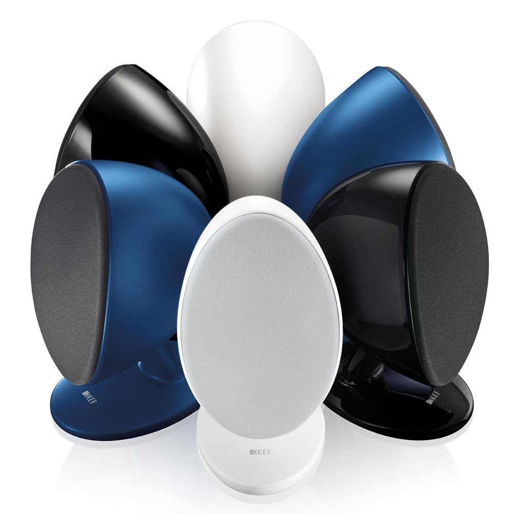 Sistema de som Wi-fi KEF EGG - Gloss Black - Par - Imagem 2
