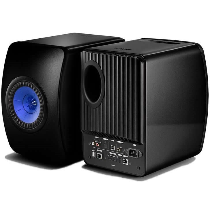 Caixa bookshelf amplificada KEF LS50 Black Wireless Bluetooth - Par - Imagem 2