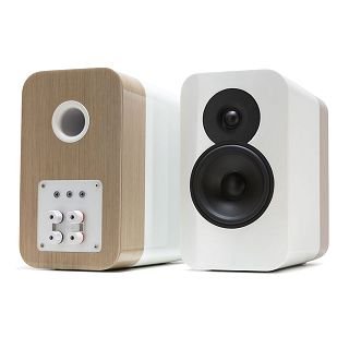 Caixa bookshelf Q Acoustics Concept 300 White + Oak - Par - Imagem 3