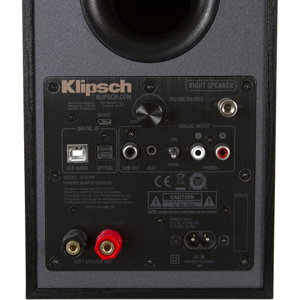 Caixa bookshelf amplificada Klipsch R-41PM - Par - Imagem 4