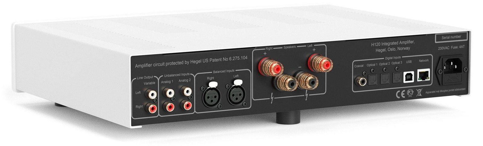 Amplificador Integrado Hegel H120 DAC Network 110V Branco - Imagem 3