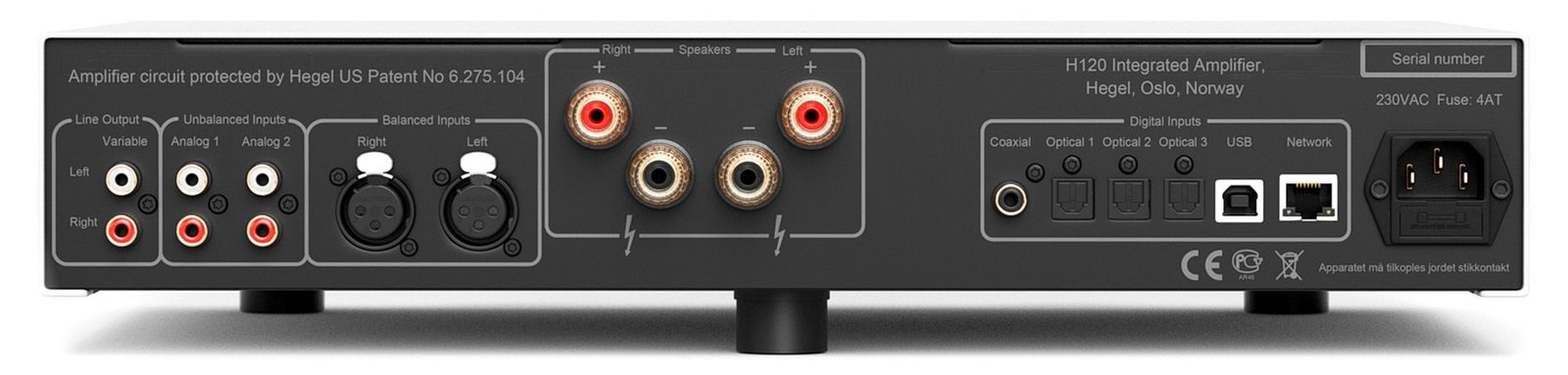 Amplificador Integrado Hegel H120 DAC Network 220V - Imagem 3