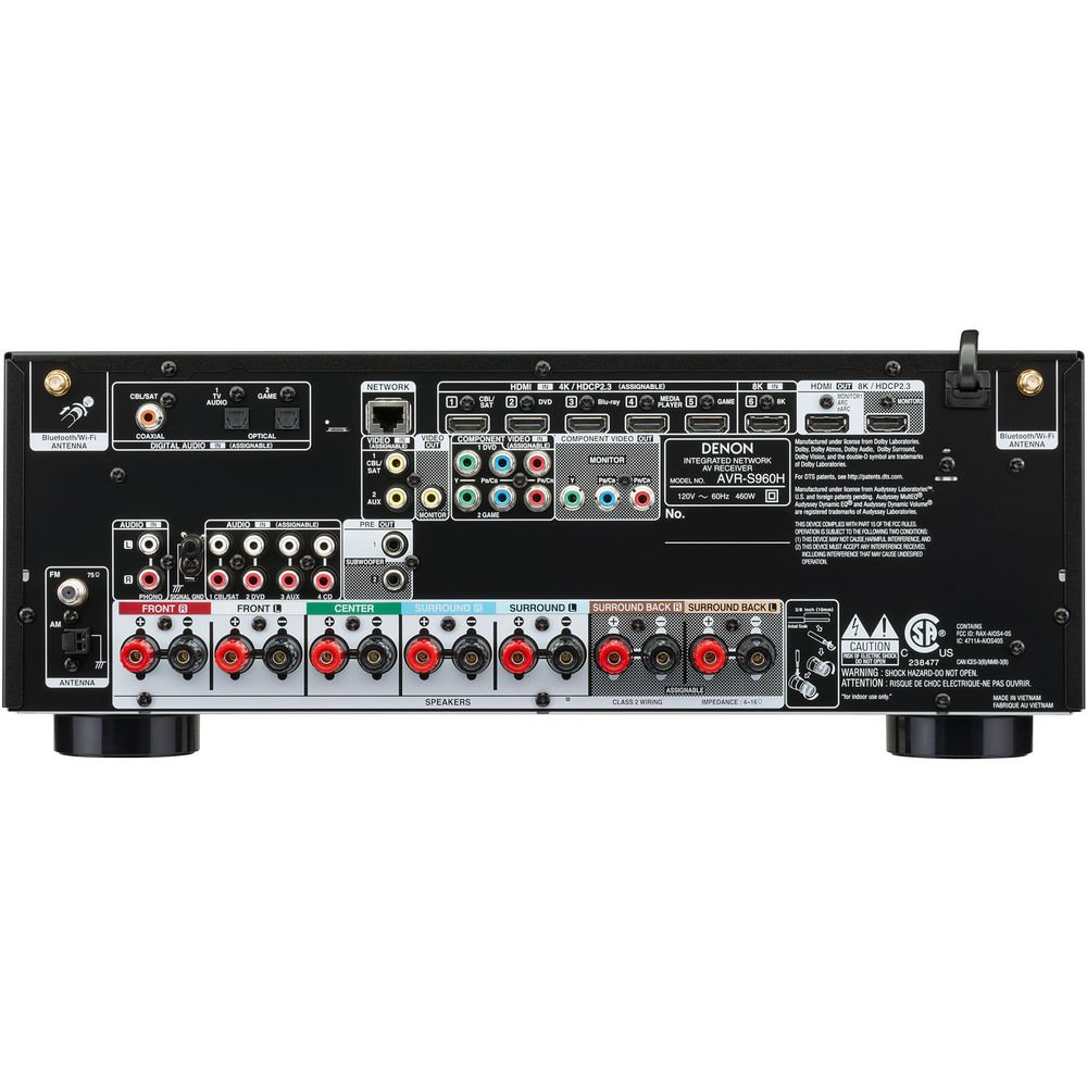 Receiver Denon AVR-S960H 7.2 8K - Dolby Atmos - DTS:X - Imagem 4