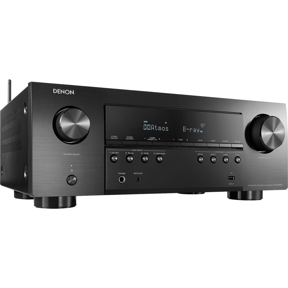 Receiver Denon AVR-S960H 7.2 8K - Dolby Atmos - DTS:X