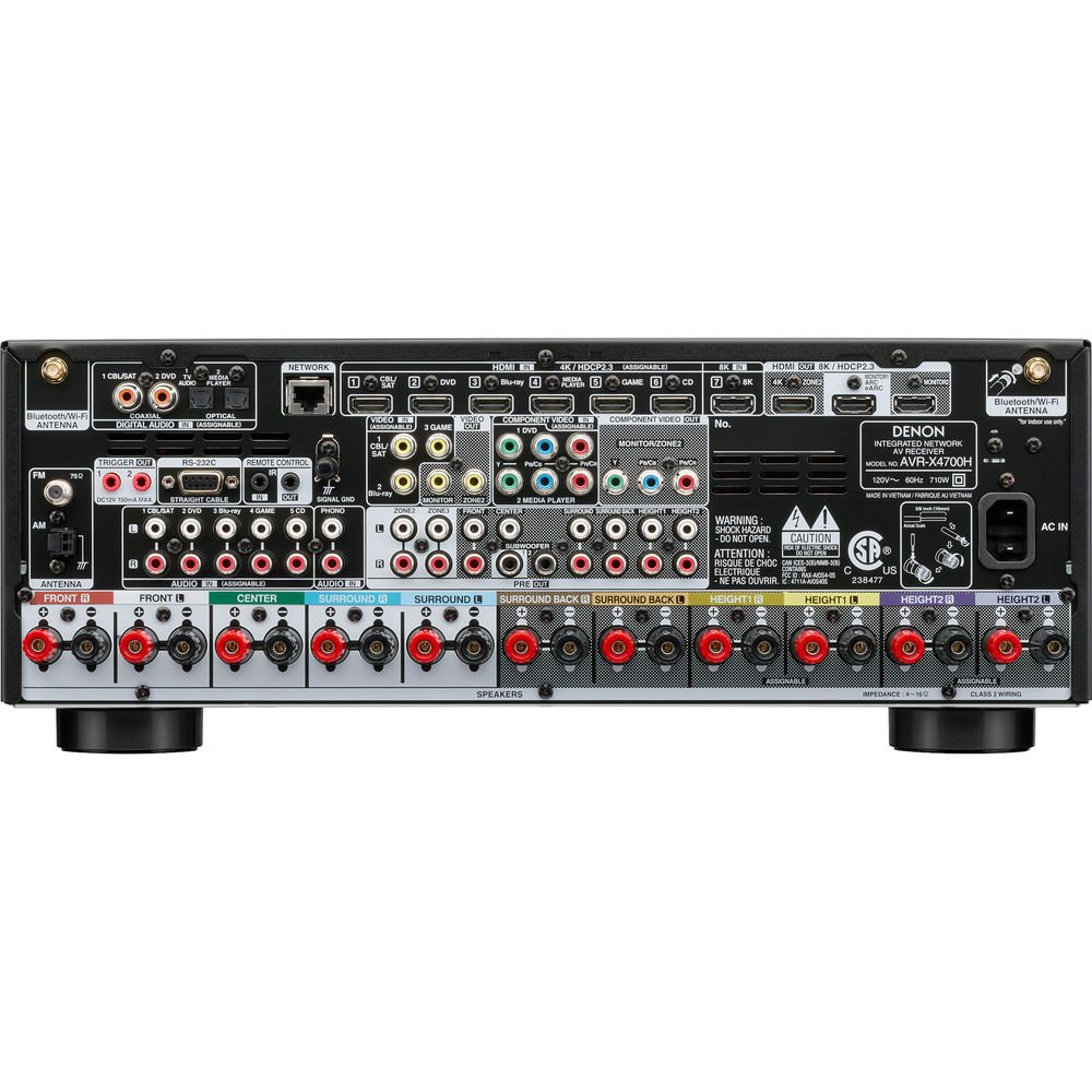 Receiver Denon AVR-X4700H 9.2 8K Atmos HDR IMAX - 220V - Imagem 4