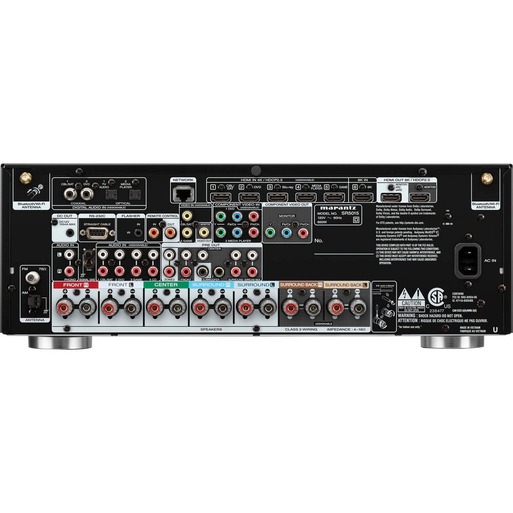 Receiver Marantz SR5015 7.2 8K Earc Dolby Atmos - Vision HEOS - Imagem 3