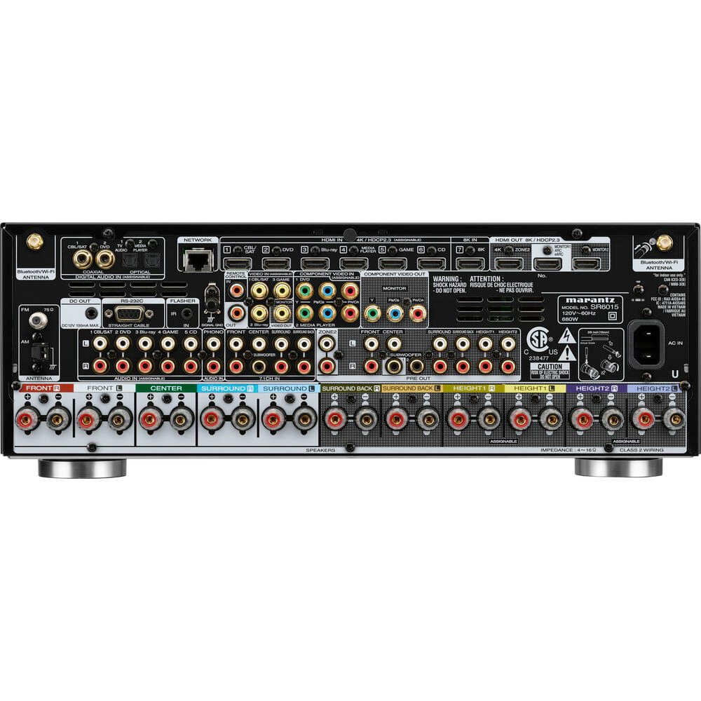 Receiver Marantz SR6015 9.2 8K Earc Dolby Atmos - Vision HEOS 220V - Imagem 3