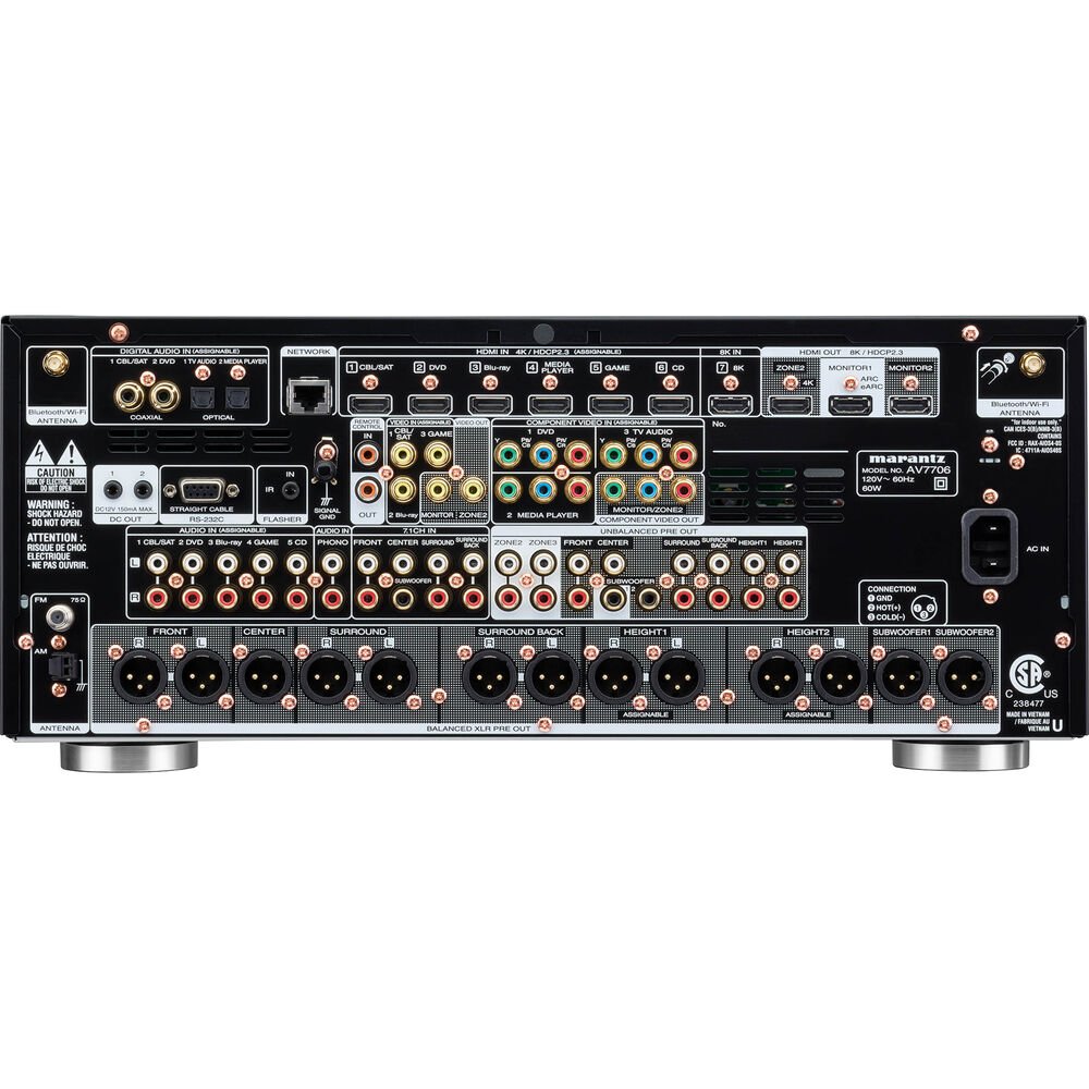 Processador Marantz Multicanal AV7706 11.2 8K - 220V - Imagem 3