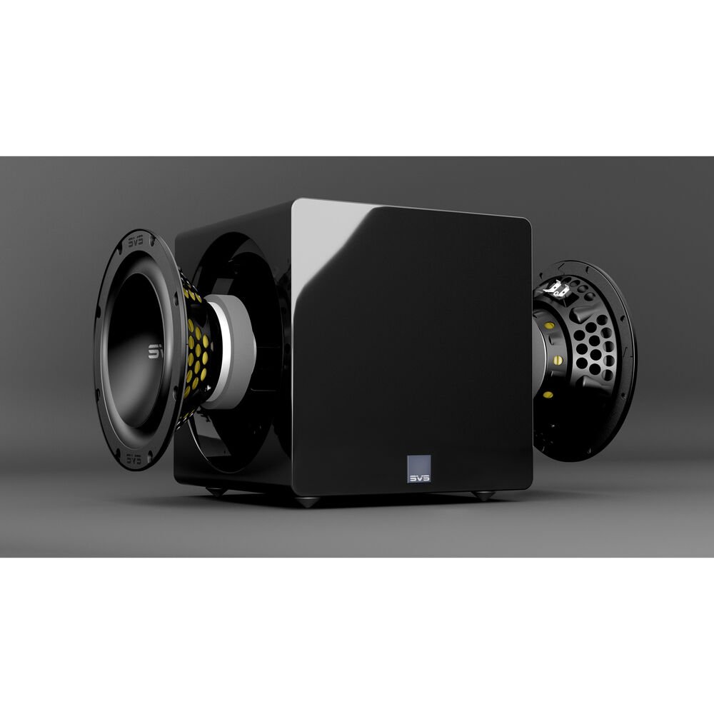 Subwoofer SVS 3000 Micro Dual 8" 2500W - Piano Gloss Black - Imagem 4