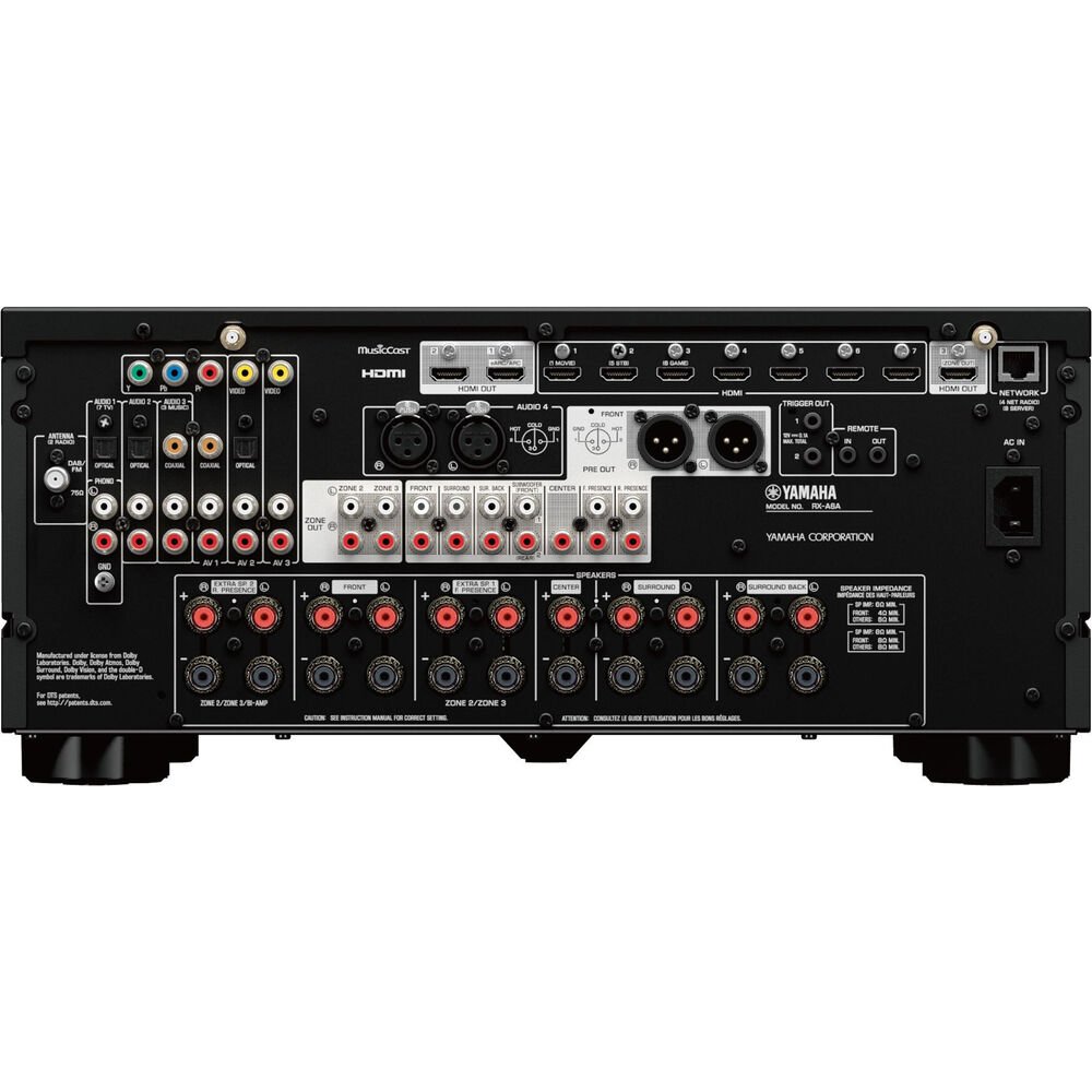 Receiver Yamaha Aventage RX-A6A 9.2 - 8K eArc 150W - 220v - Imagem 3