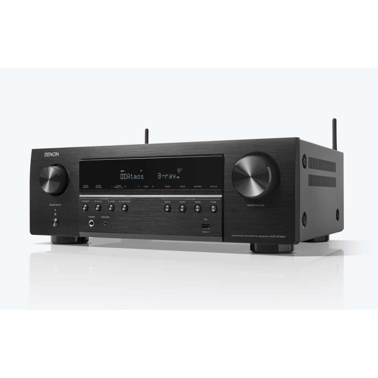 Receiver Denon AVR-S760H 7.2 8k eArc - Voice Control - HEOS - 110V - Imagem 3