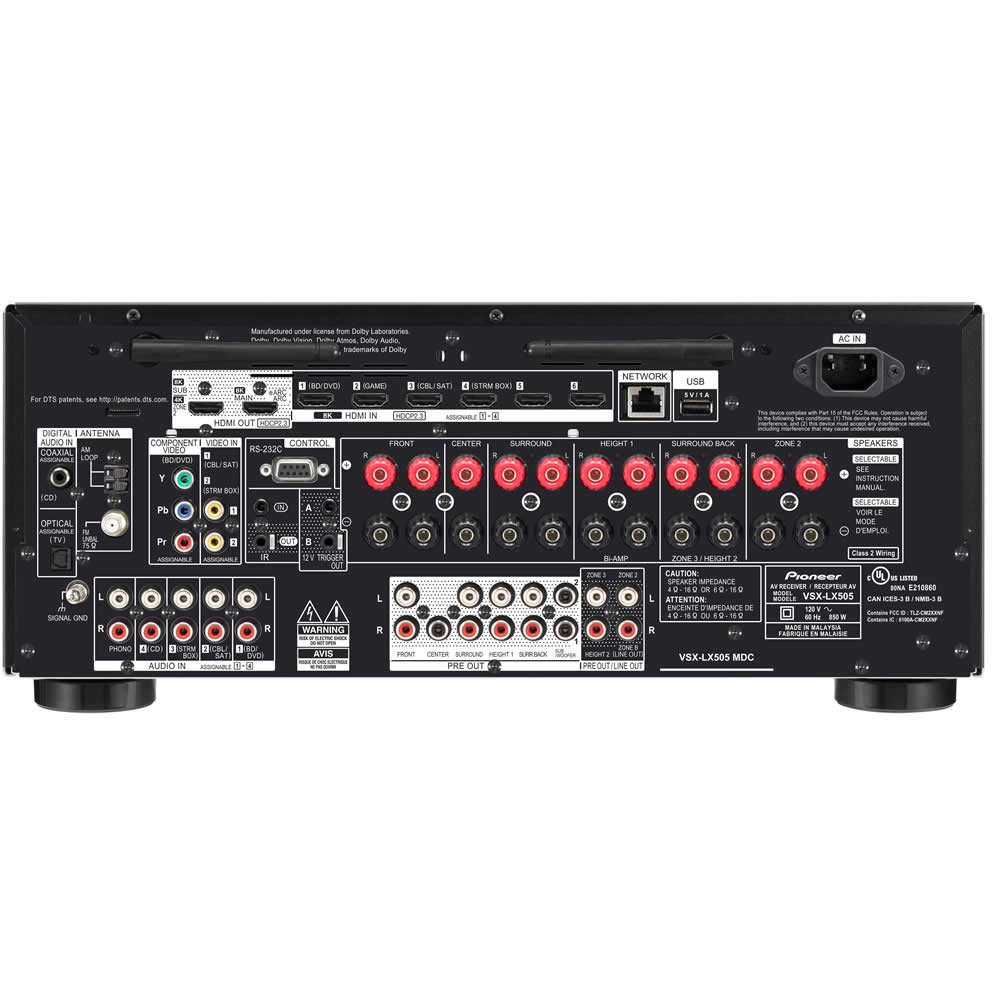 Receiver Pioneer Elite VSX-LX505 - 9.2 - 8k - Imax - Alexa Zona 2 e 3 - Imagem 4