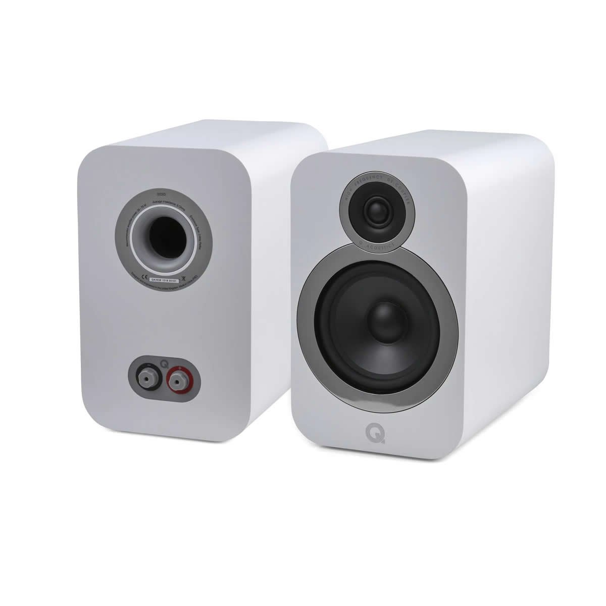 Caixa bookshelf Q Acoustics 3030i Arctic White - Par