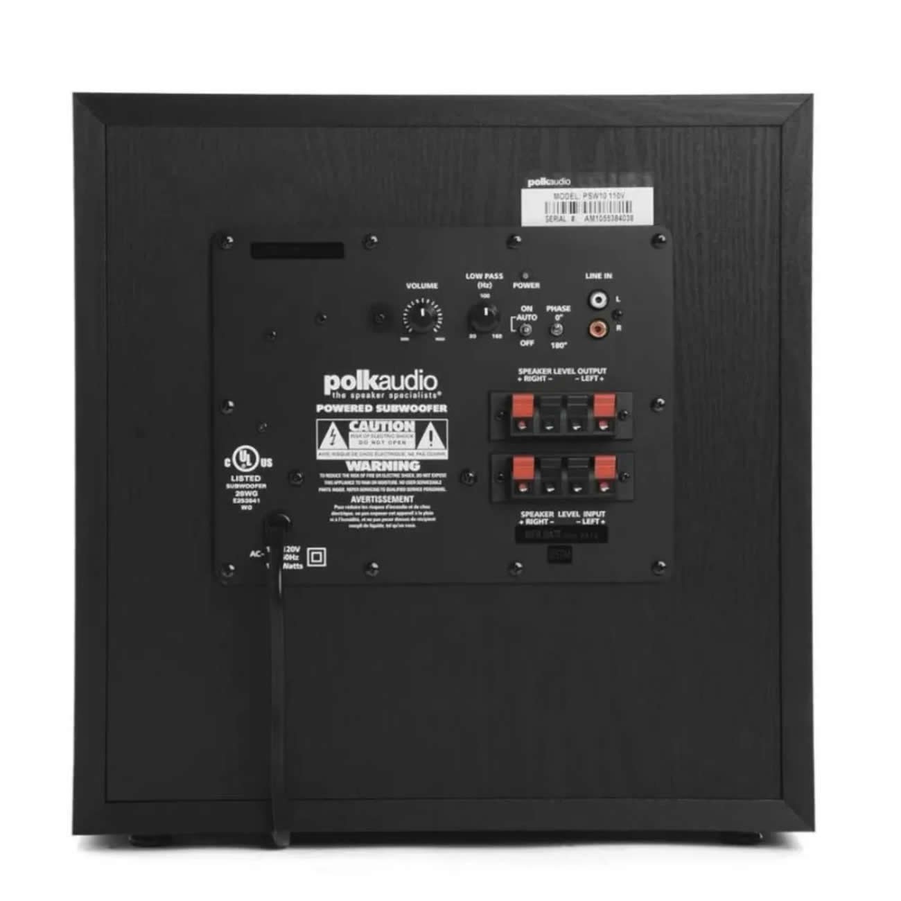 Subwoofer Polk Audio Monitor PSW10 - 10" 220V - Imagem 5