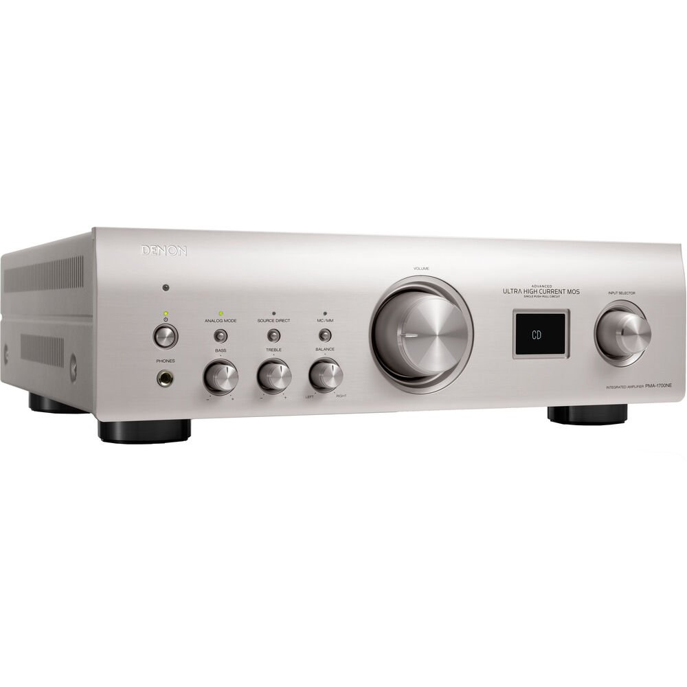 Amplificador integrado Denon PMA-1700NE - USB - DAC - DSD - PHONO - Prata