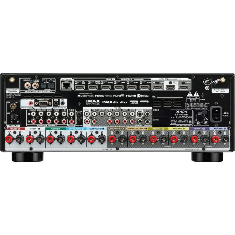 Receiver Denon AVR-X3800H 9.4 8K - Dolby Atmos - Vision - HDR10 eArc - 110V - Imagem 4