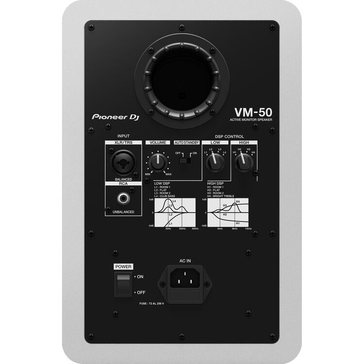 Caixa monitor Pioneer VM-50 - Amplificada - Branco - Unidade - Imagem 3