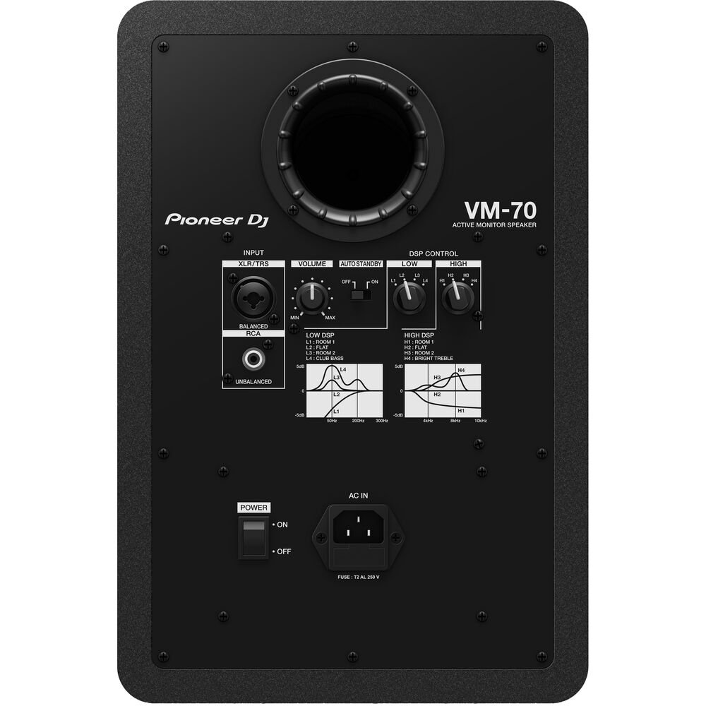 Caixa monitor Pioneer VM-70 - Amplificada - Preto - Unidade - Imagem 3