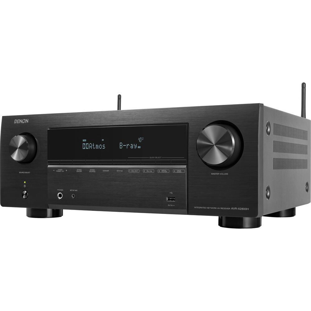Receiver Denon AVR-X2800H 7.2 8K - Dolby Atmos - Vision - HDR10 eArc - 220V - Imagem 2