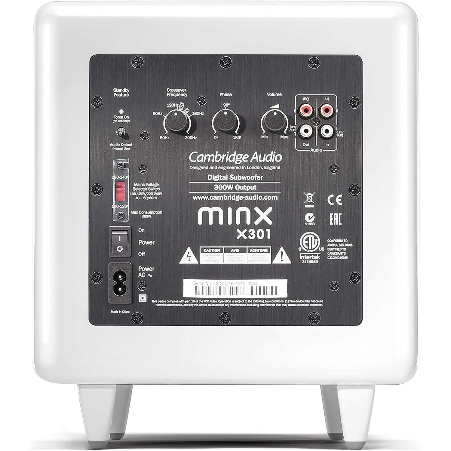 Subwoofer Cambridge Audio Minx X301 - Branco - Imagem 3