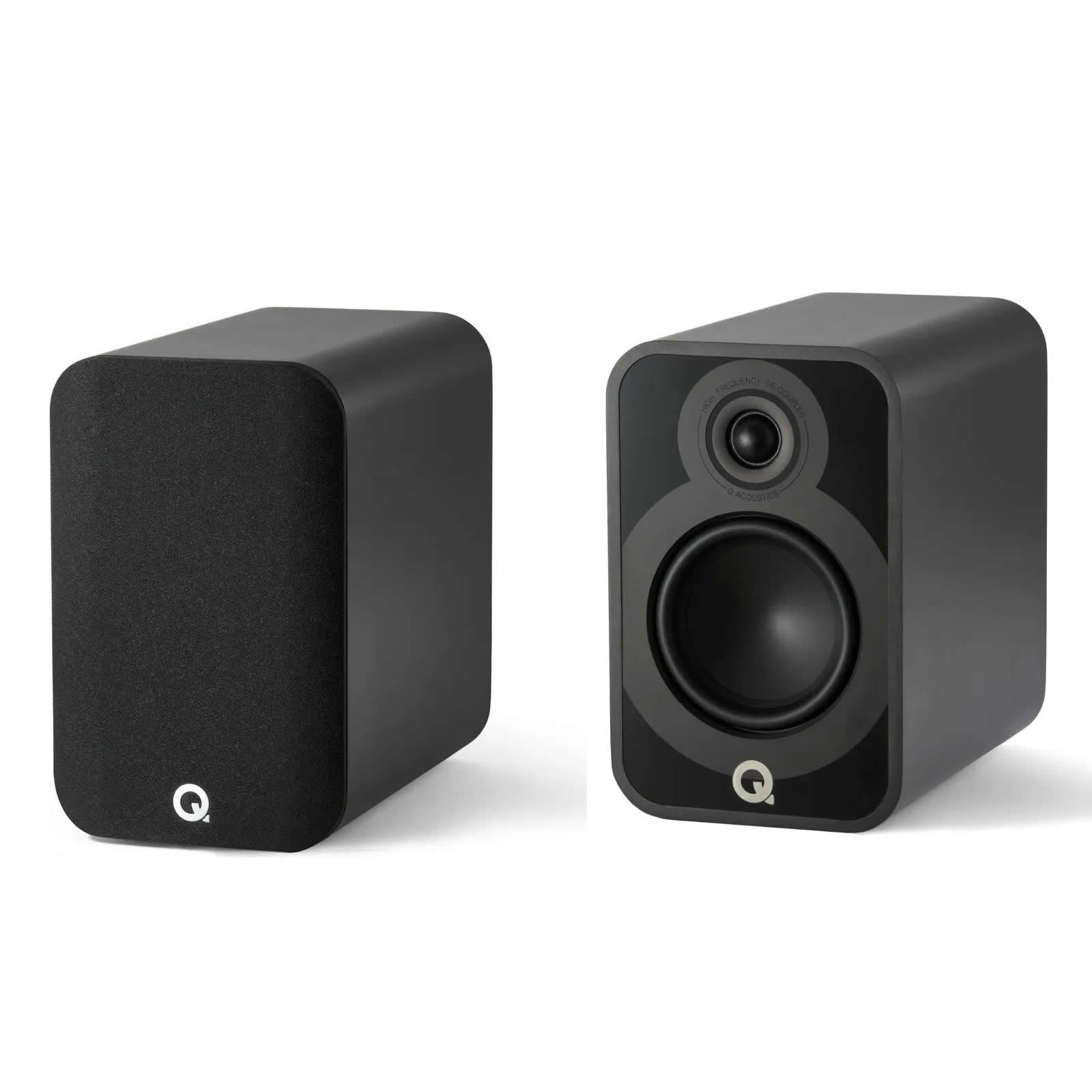 Caixa bookshelf Q Acoustics 5020 Satin Black - Par