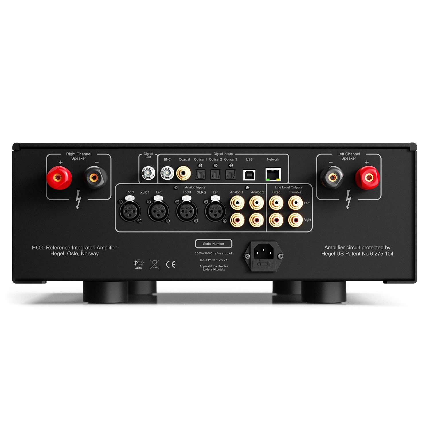 Amplificador integrado Hegel H600 Network 120V - Imagem 3