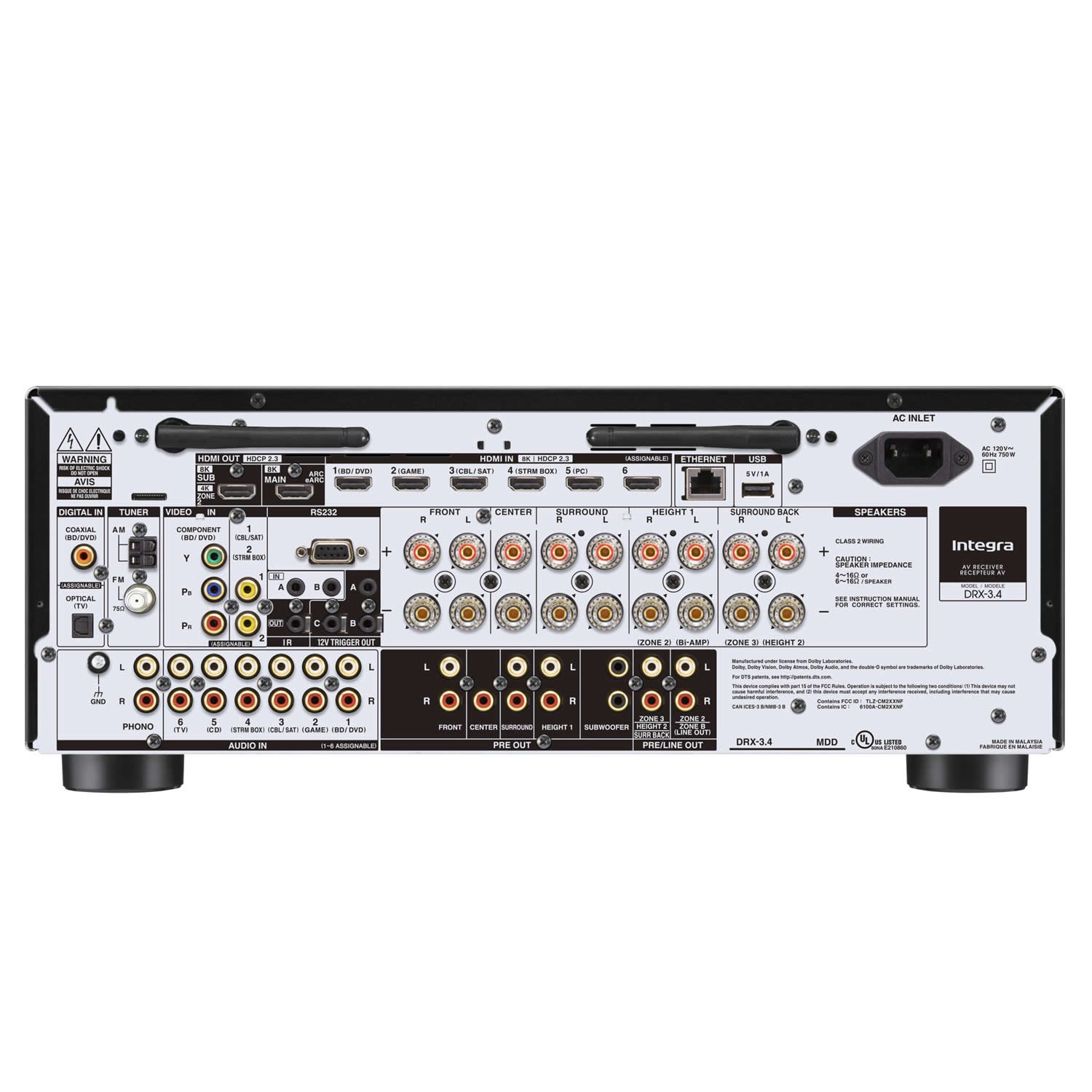 Receiver Integra DRX 3.4 - 9.2 8k Atmos - Imagem 3
