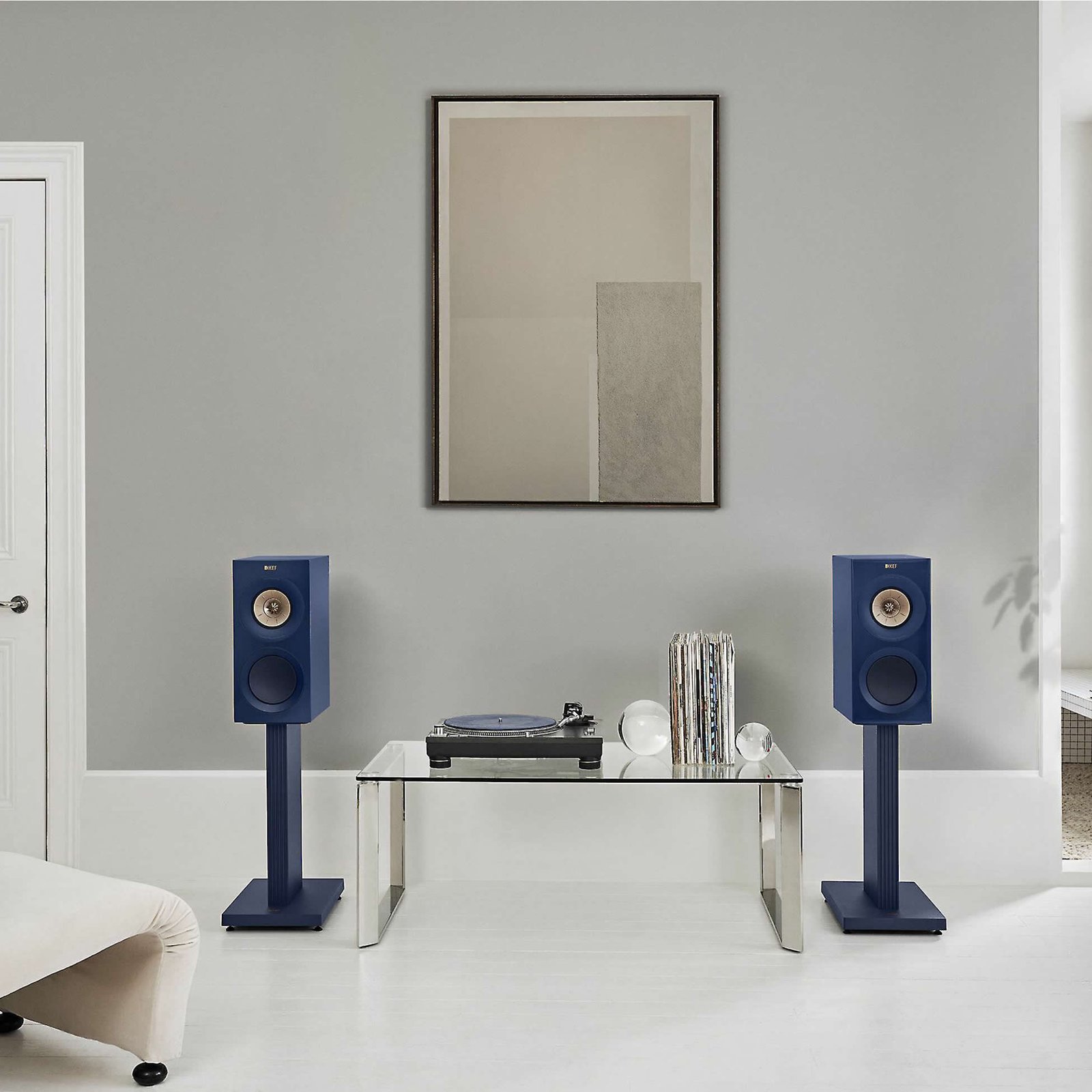 Caixa Bookshelf KEF R3 Meta Indigo Gloss - Par - Imagem 3