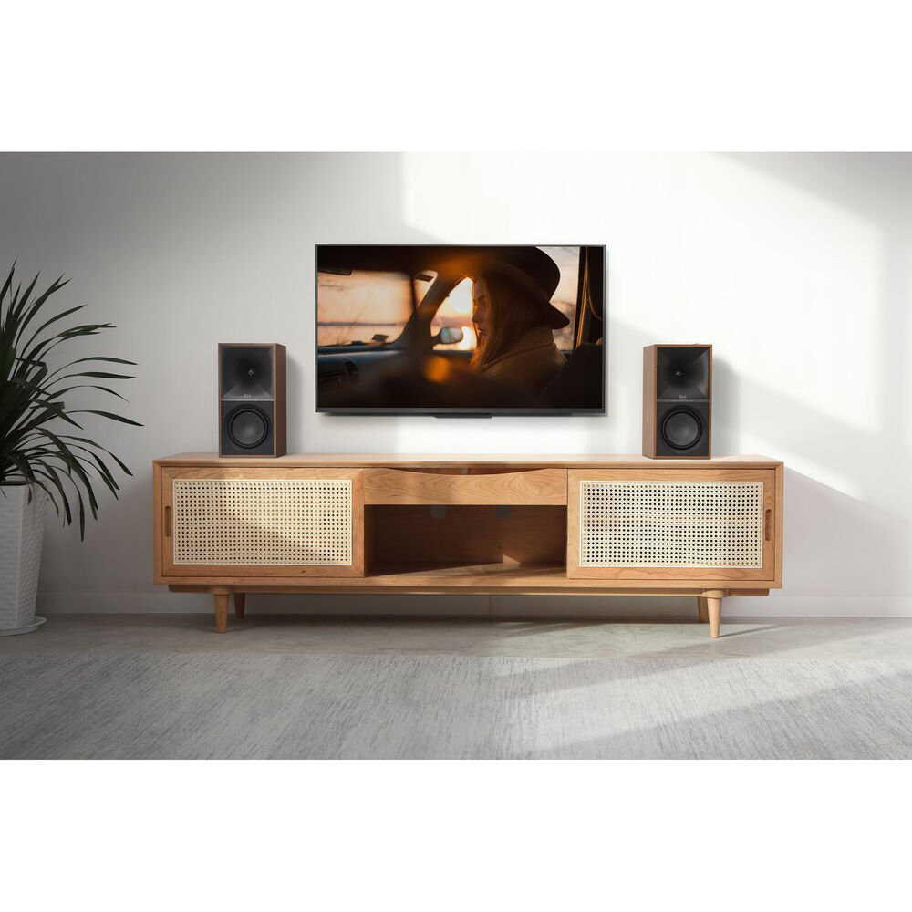 Caixa bookshelf amplificada Klipsch The Sevens Walnut - Par - Imagem 5