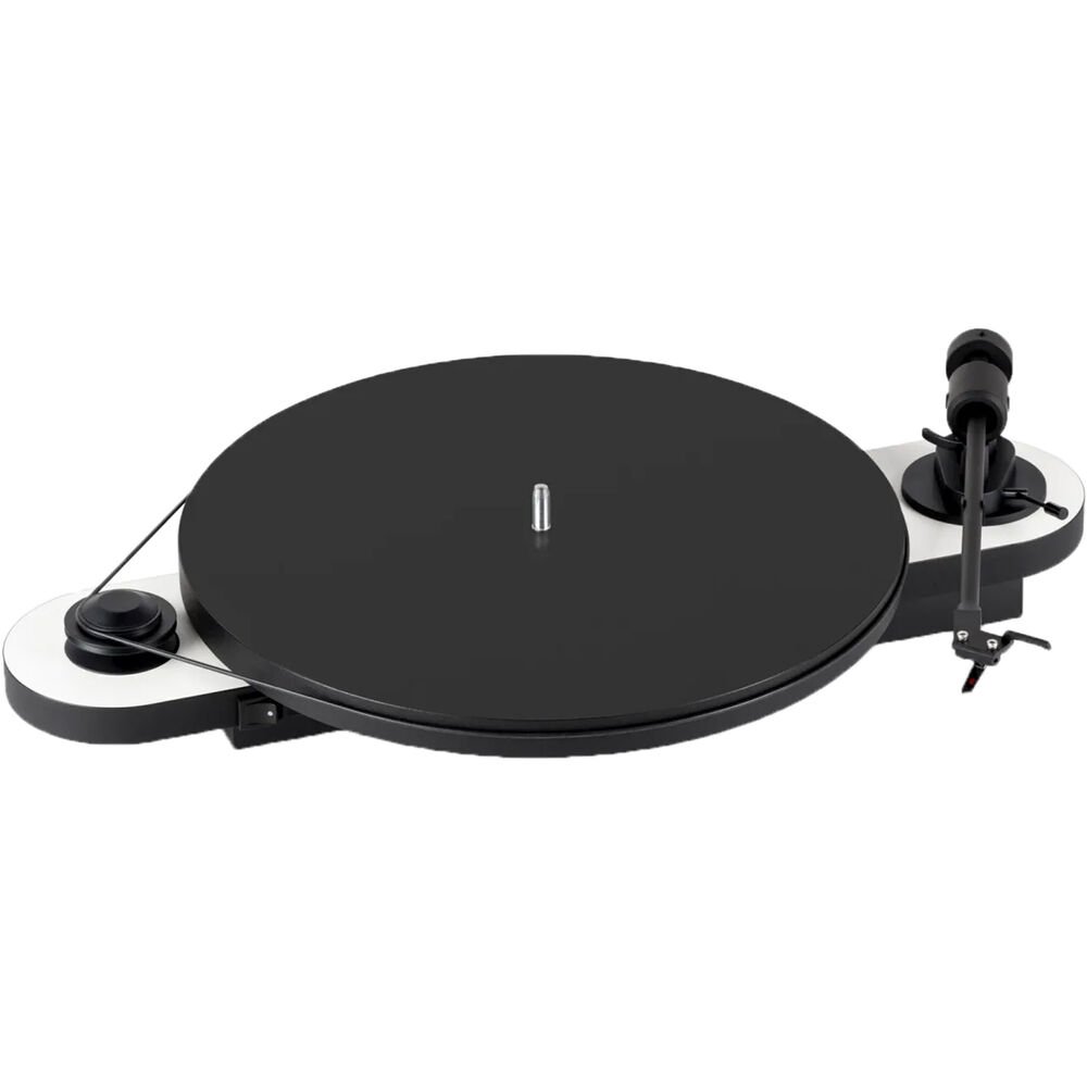 Toca discos Pro-Ject Elemental White & Black - Ortofon OM5e - Imagem 2