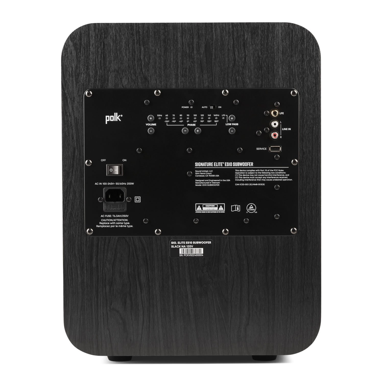 Subwoofer Polk Audio Elite Signature ES10 10" Black - Imagem 3
