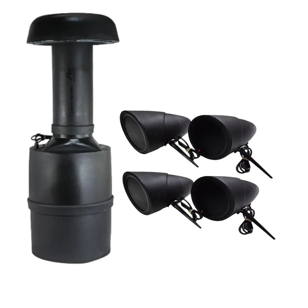 Conjunto de caixas jardim 4.1 MS Audio Garden - Sub Ativo