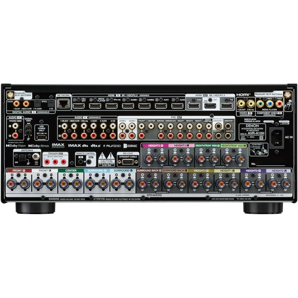 Receiver Denon AVR-A10H - 13.4 8K - Dirac - Imax - Auro 3D - Imagem 3