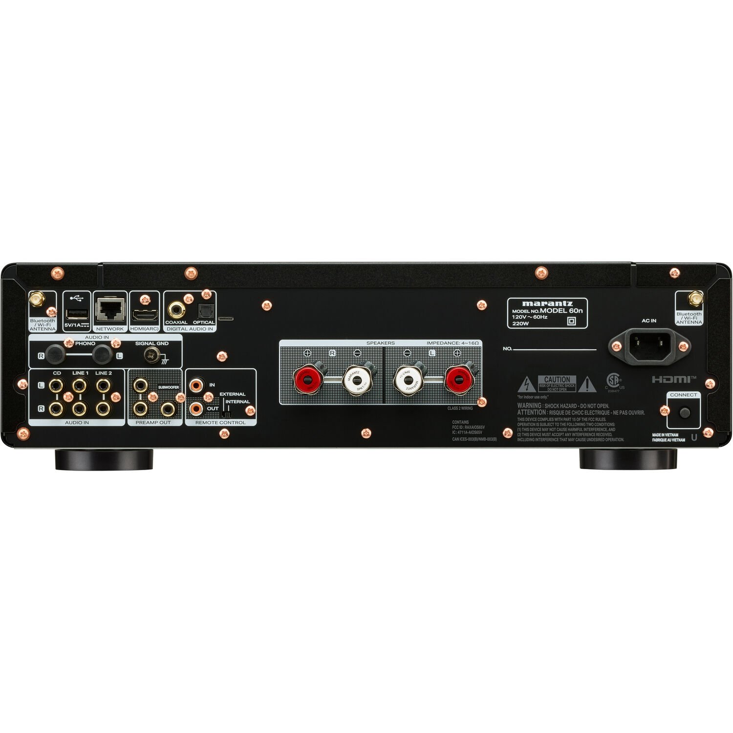 Amplificador integrado Marantz Model 60N Wifi Heos Dac Network - Black - Imagem 3