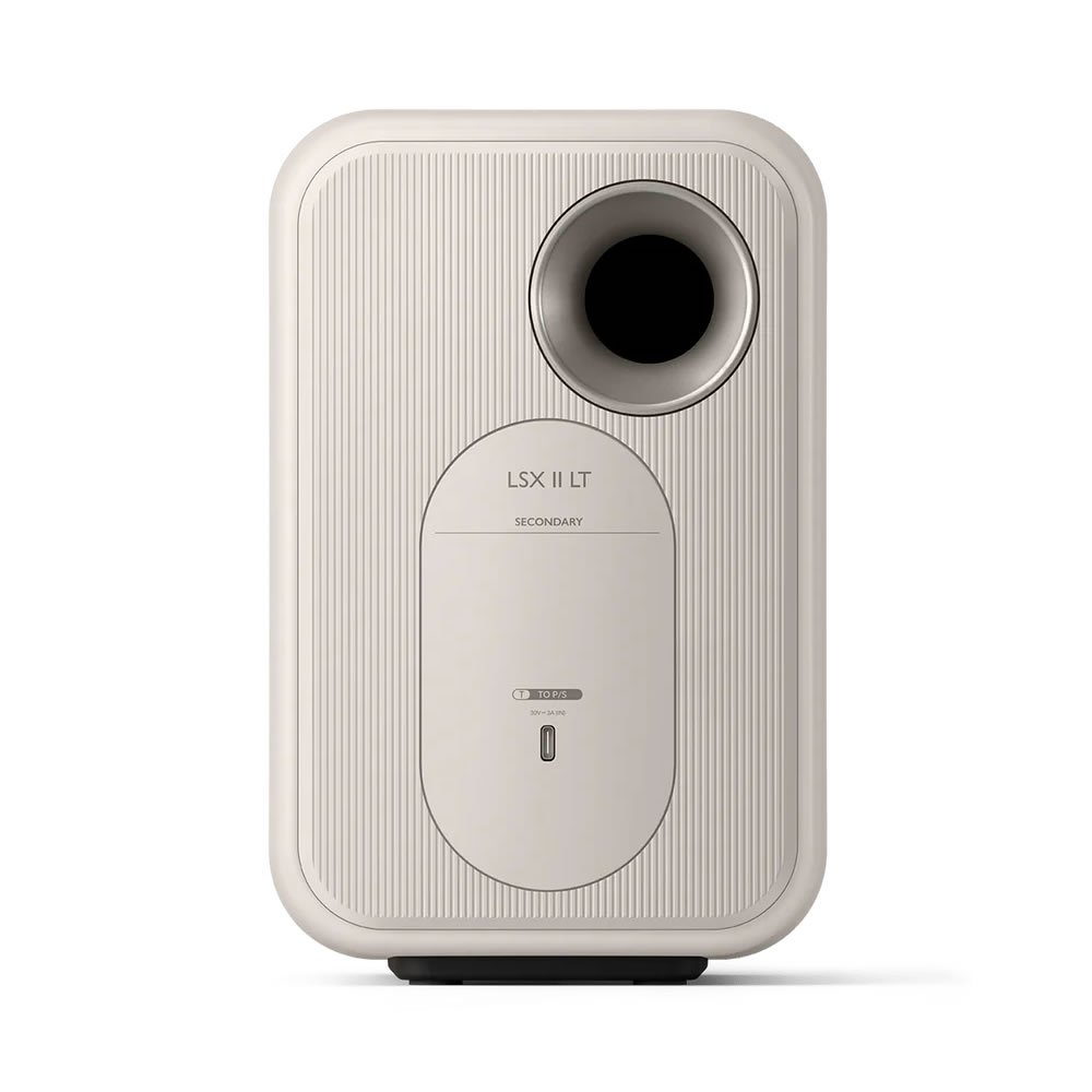 Caixa bookshelf amplificada KEF LSX II LT - Wireless Stone White - Par - Imagem 4