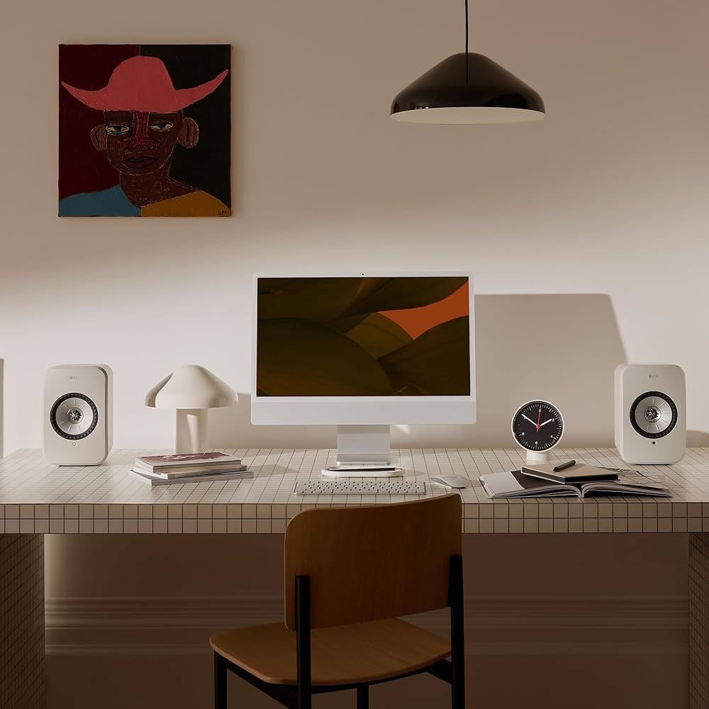 Caixa bookshelf amplificada KEF LSX II LT - Wireless Stone White - Par - Imagem 5